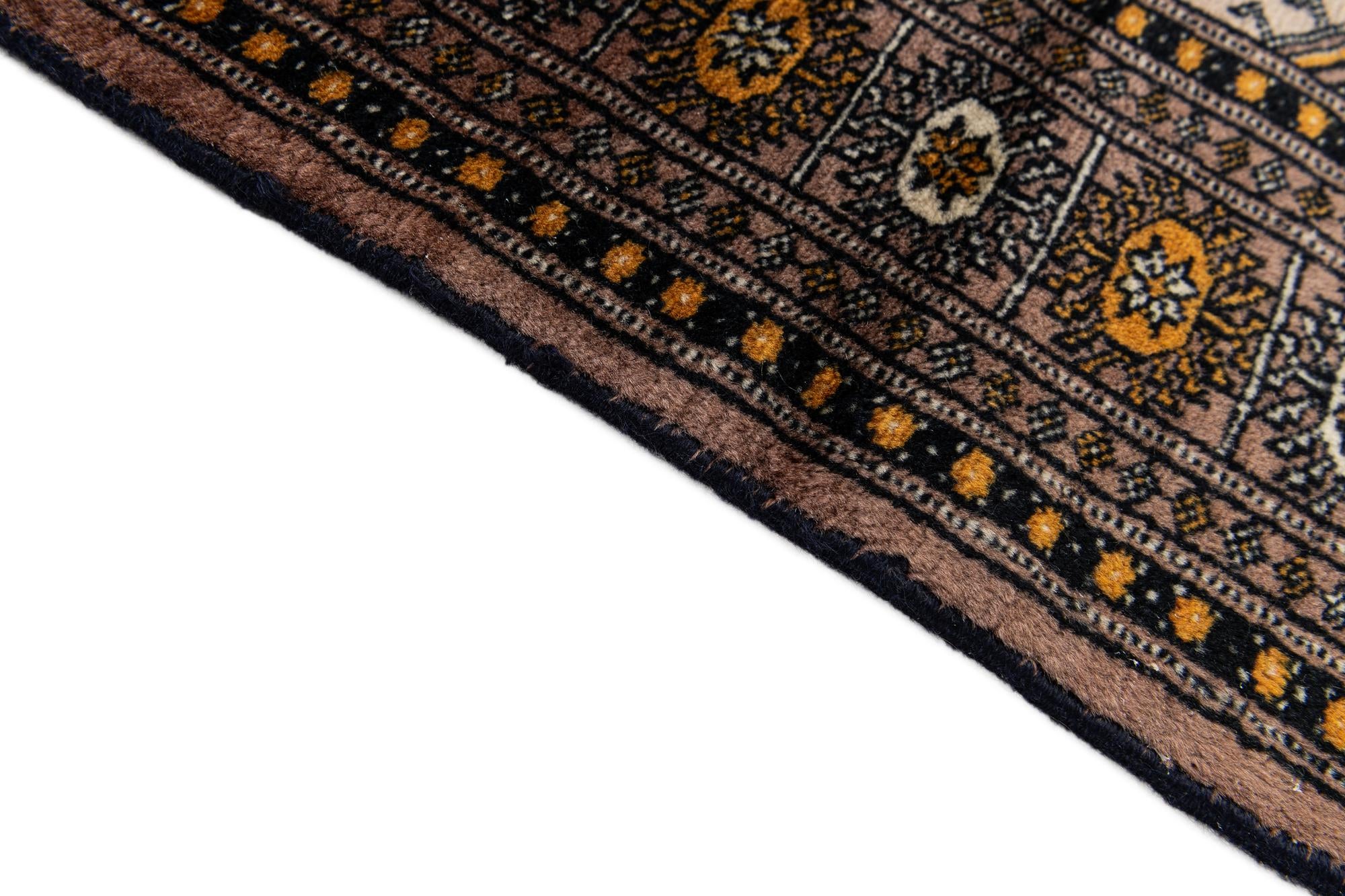 3' 1 x 5' 7 Hand Knotted Bokhara Wool Rug