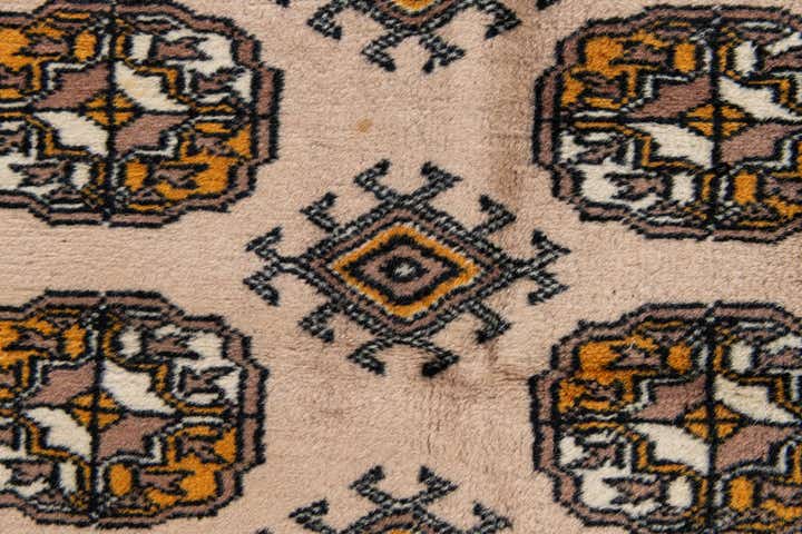 3' 1 x 5' 7 Hand Knotted Bokhara Wool Rug