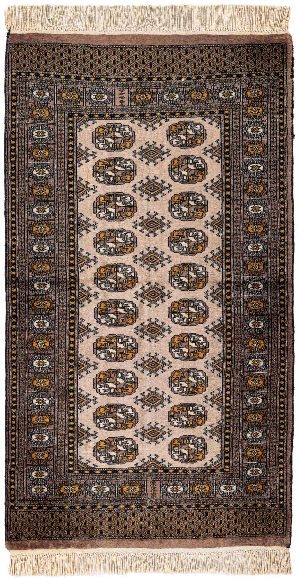 3' 1 x 5' 7 Hand Knotted Bokhara Wool Rug