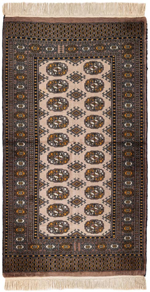 Detail image of 3' 1 x 5' 7 Hand Knotted Bokhara Wool Rug