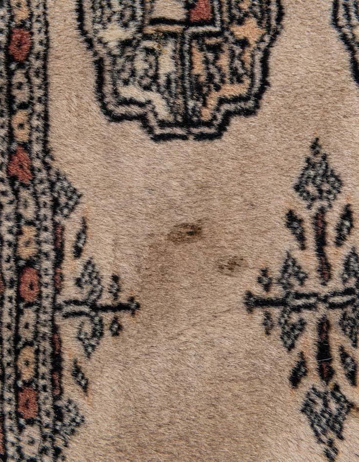 Detail image of 5' 8 x 8' 3 Hand Knotted Bokhara Oriental Wool Rug