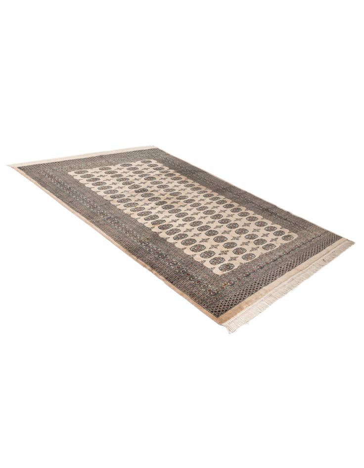 Detail image of 5' 8 x 8' 3 Hand Knotted Bokhara Oriental Wool Rug