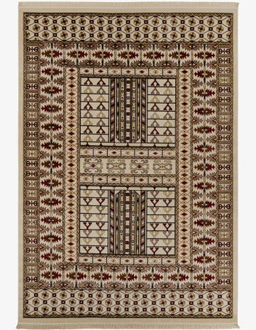 Beige Bokhara Rug