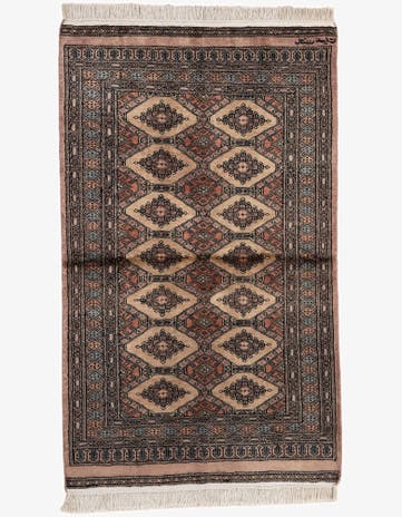 3' 2 x 5' 3 Hand Knotted Bokhara Oriental Wool Rug