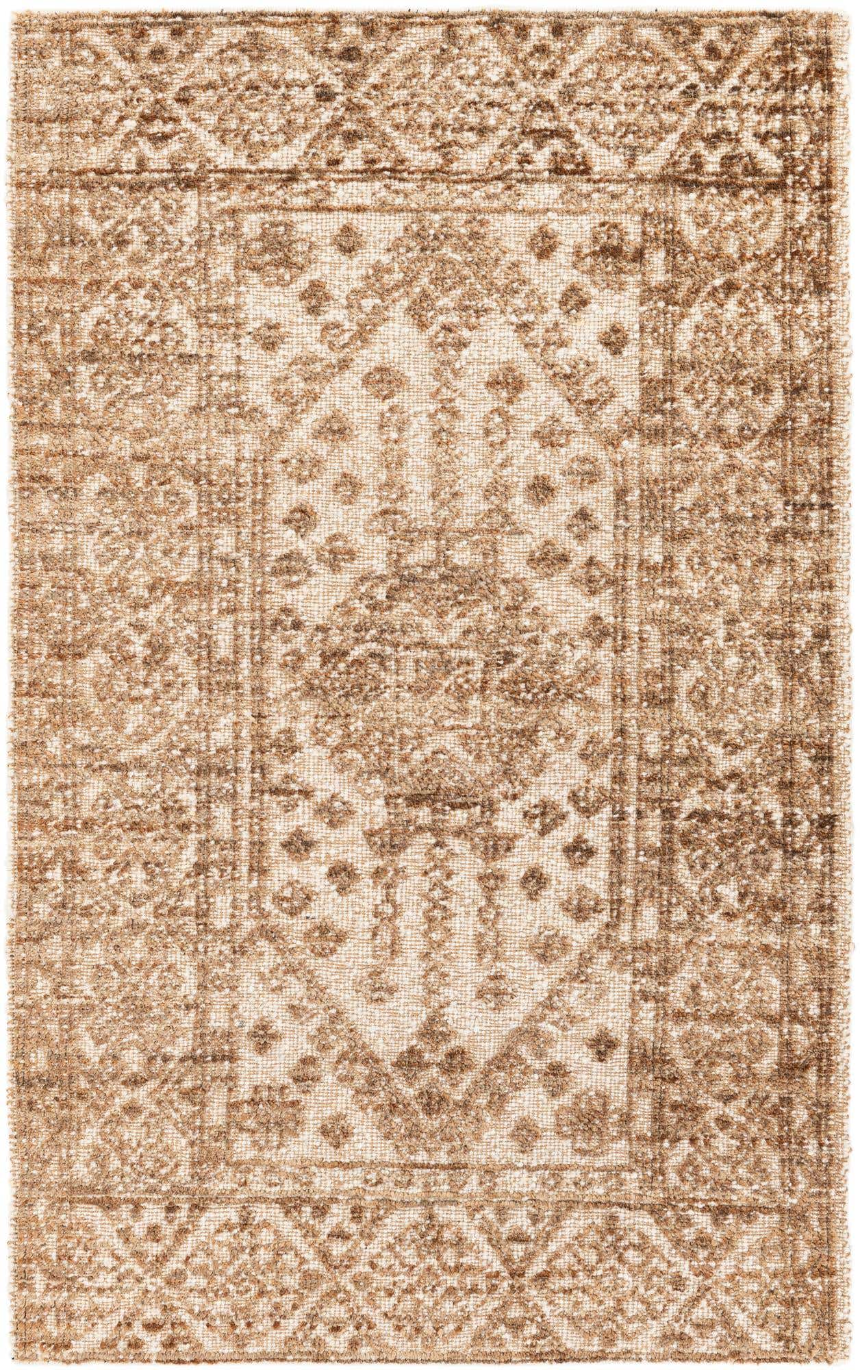 5' 1 x 8' 3 Hand Knotted Braided Jute Rug
