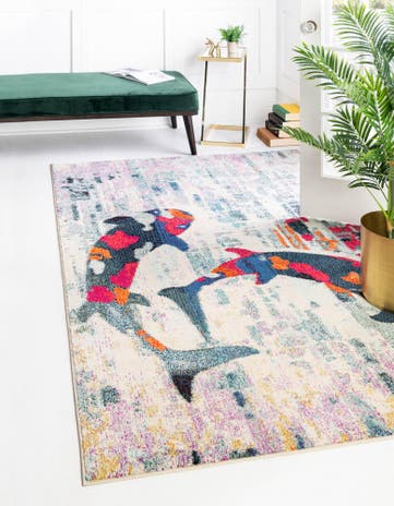Beige Washable Capri Rug