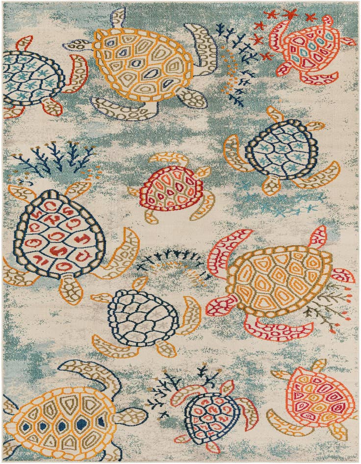 Detail image of 7' 1 x 10' Washable Capri Rug