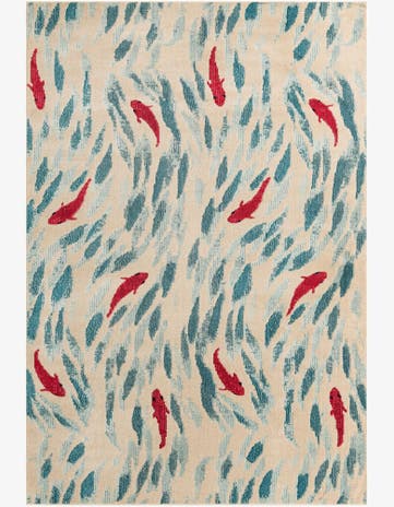 Beige Washable Capri Rug