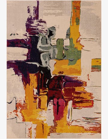 Beige Washable Casablanca Rug