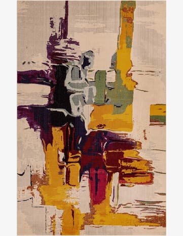 Beige Washable Casablanca Rug