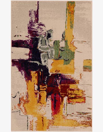 Beige Washable Casablanca Rug