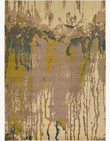 Beige Washable Casablanca Rug