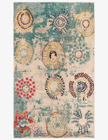 Beige Washable Casablanca Rug