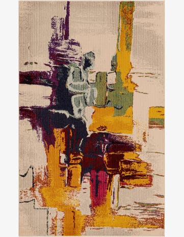 Beige Washable Casablanca Rug