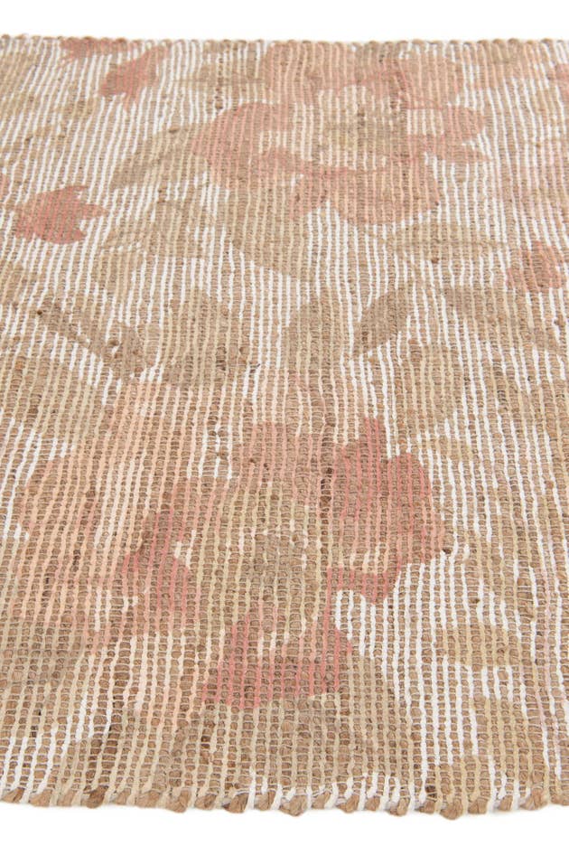 Detail image of 4' 1 x 6' 1 Chenille Jute Rug