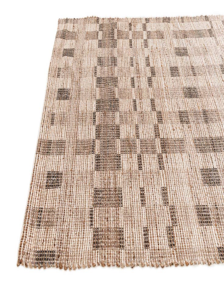Detail image of 4' 1 x 6' Chenille Jute Rug