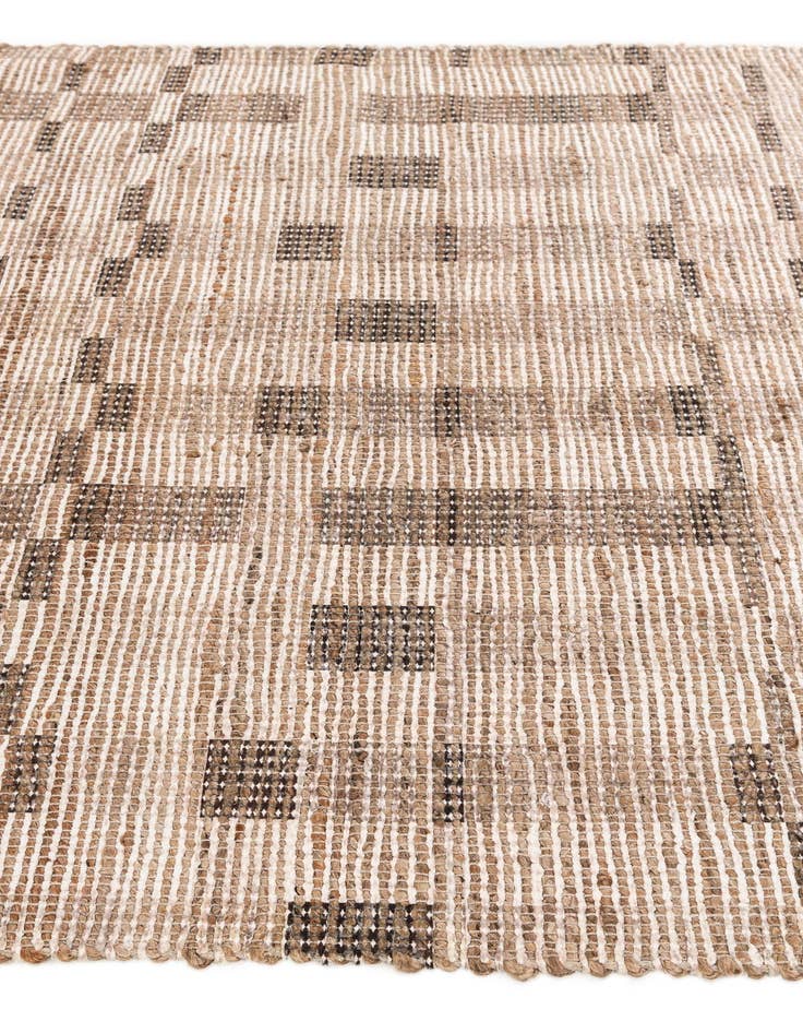 Detail image of 4' 1 x 6' Chenille Jute Rug