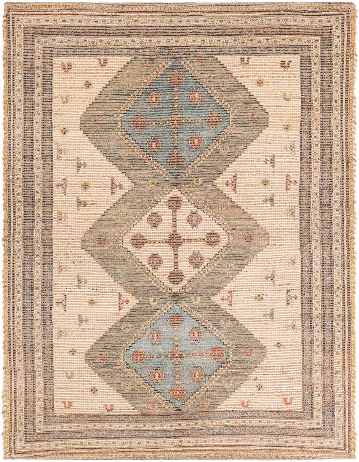 Detail image of 4' 1 x 6' 1 Chenille Jute Rug