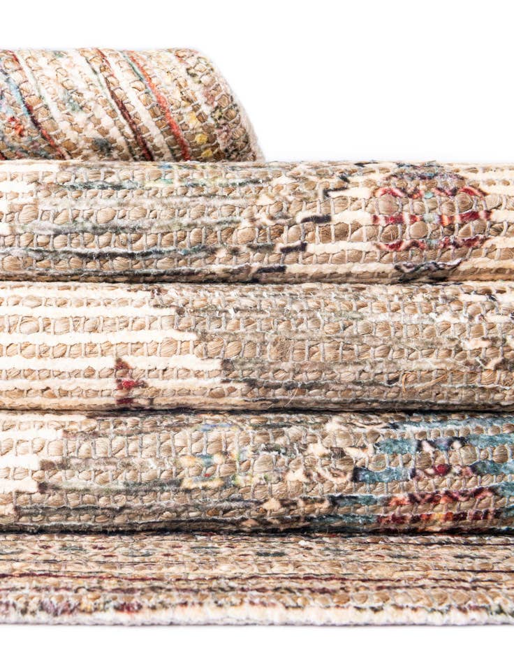 Detail image of 5' 1 x 8' Chenille Jute Rug