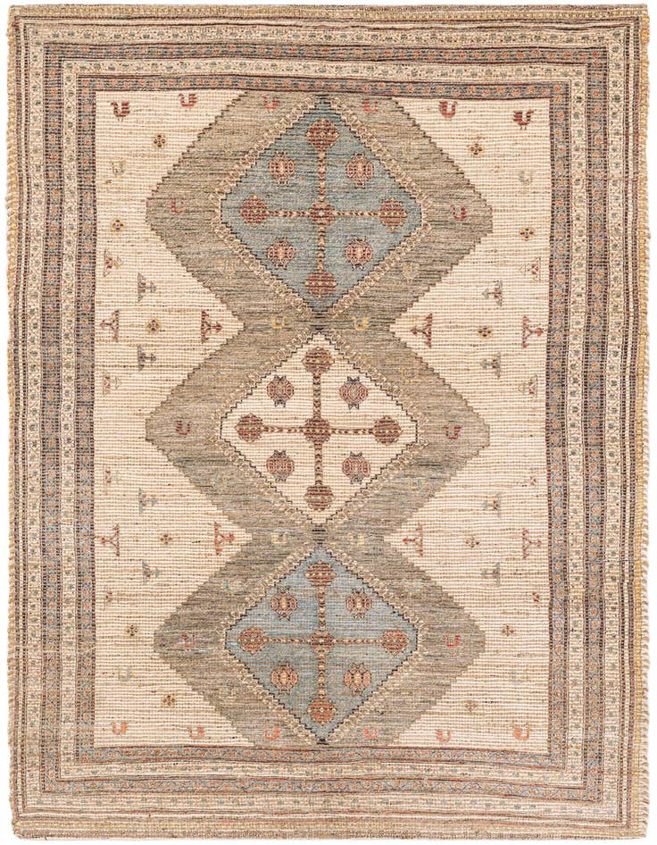Detail image of 5' 1 x 8' Chenille Jute Rug