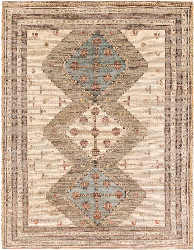 Detail image of 6' 1 x 9' Chenille Jute Rug