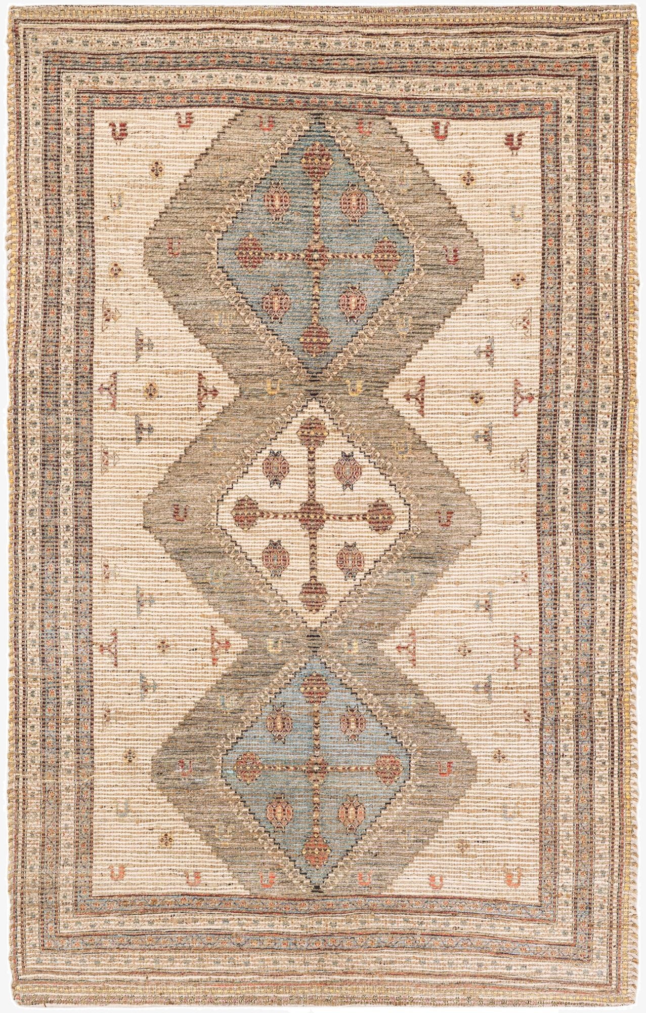 5' 1 x 8' Chenille Jute Rug