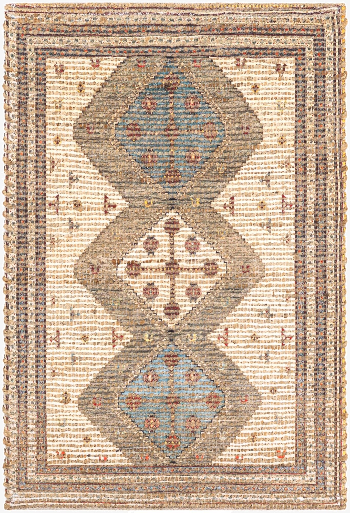 2' x 3' 1 Chenille Jute Rug