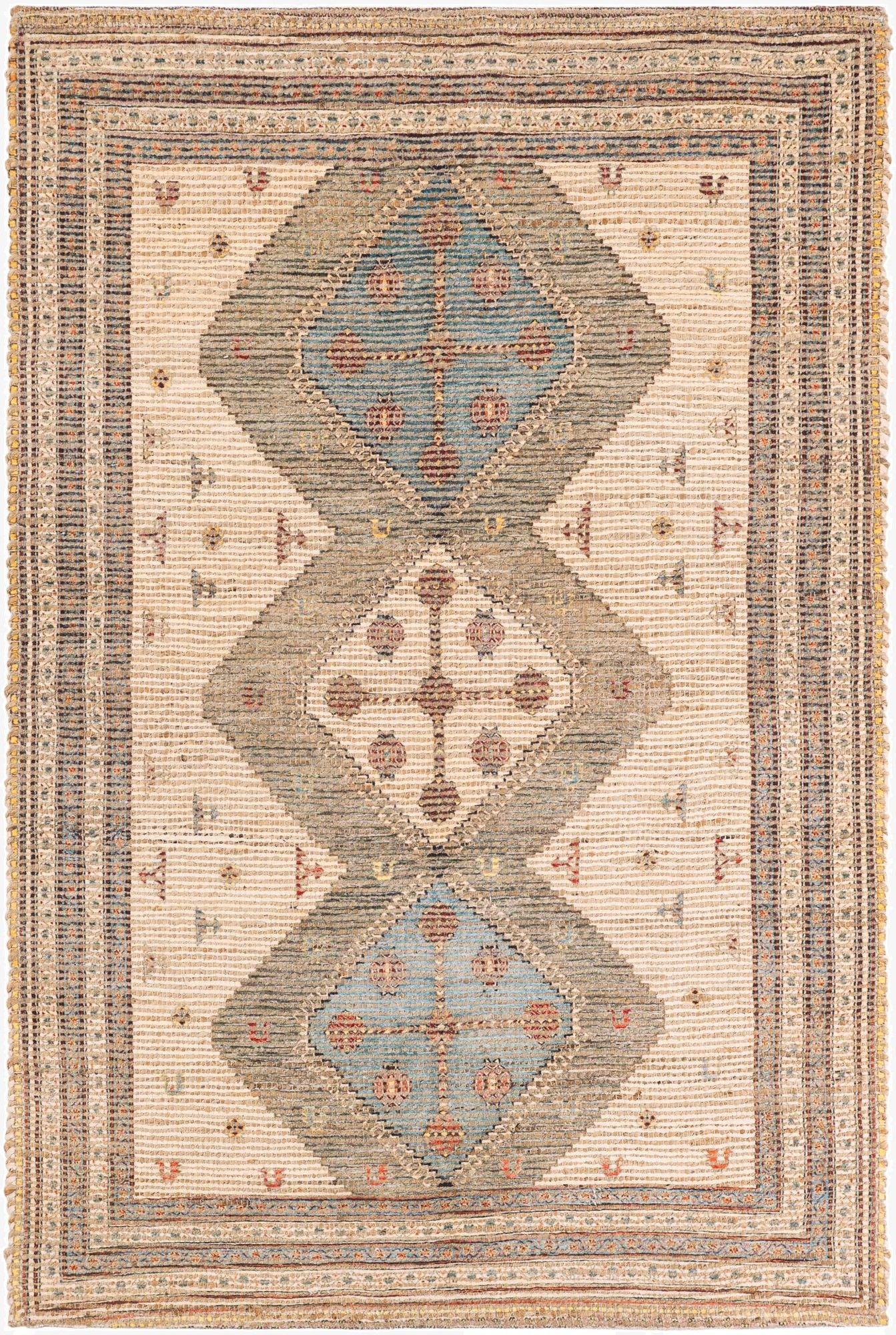 4' 1 x 6' 1 Chenille Jute Rug