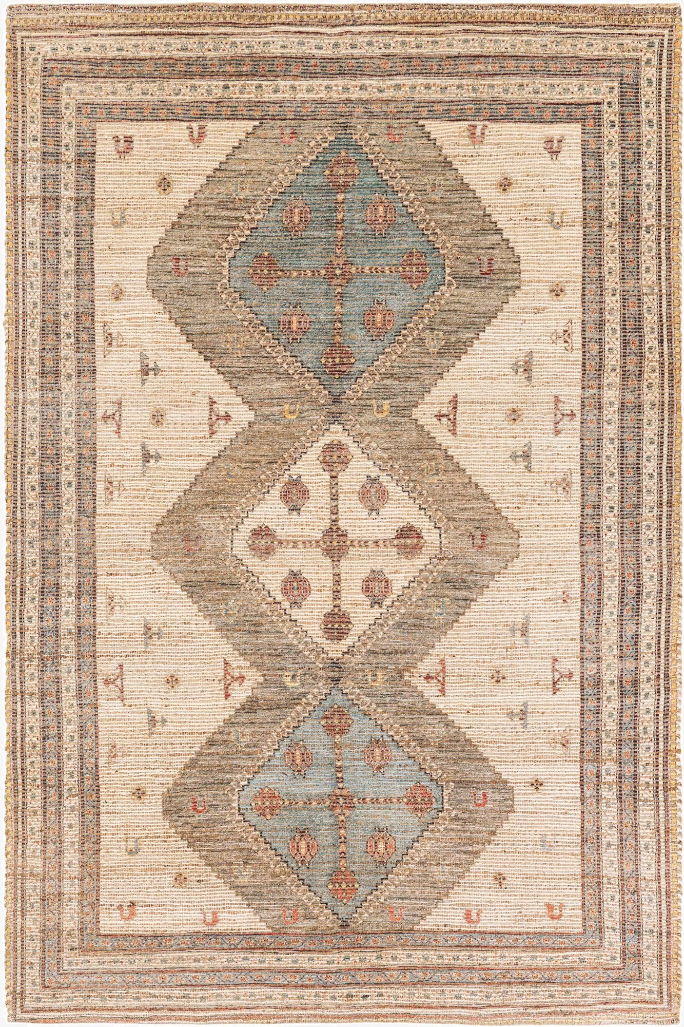 6' 1 x 9' Chenille Jute Rug