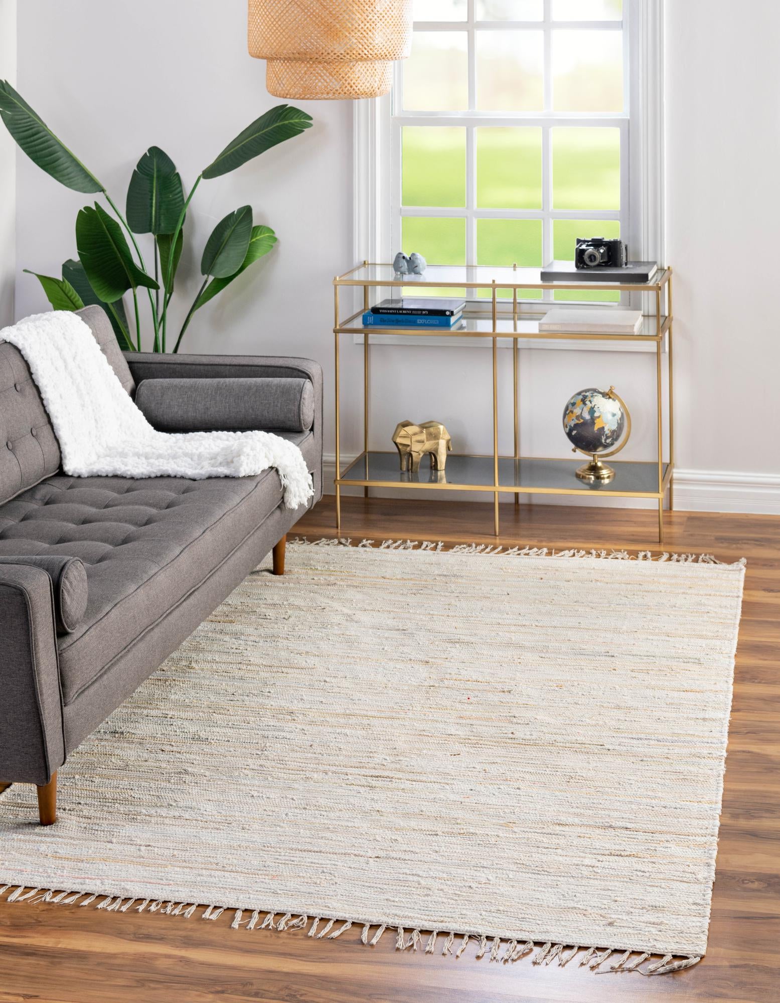4' x 6' Hand Woven Chindi Cotton Rug