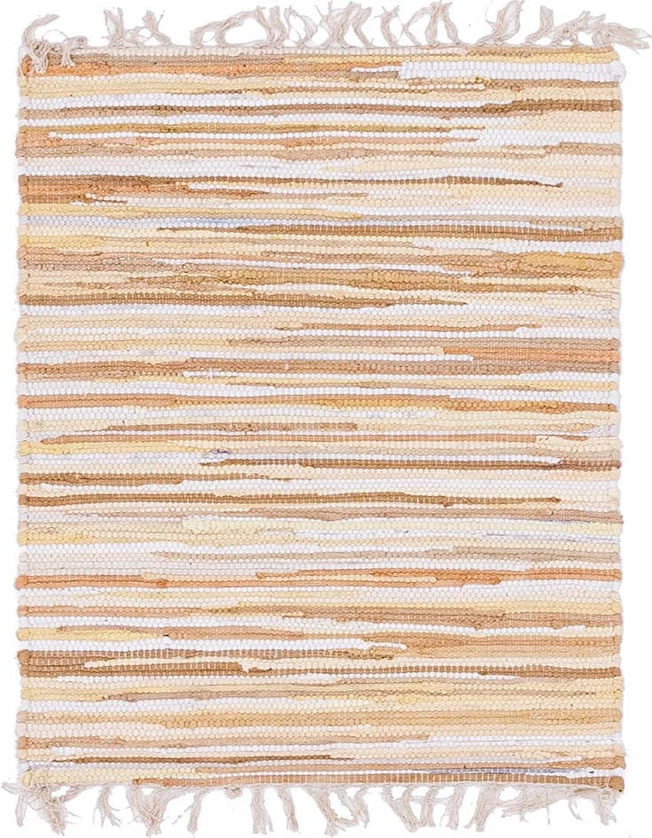 Detail image of 2' 2 x 3' Hand Woven Chindi Cotton Rug