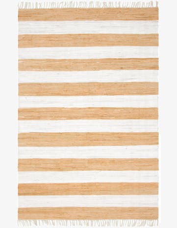 6' 1 x 9' Hand Woven Chindi Rag Rug