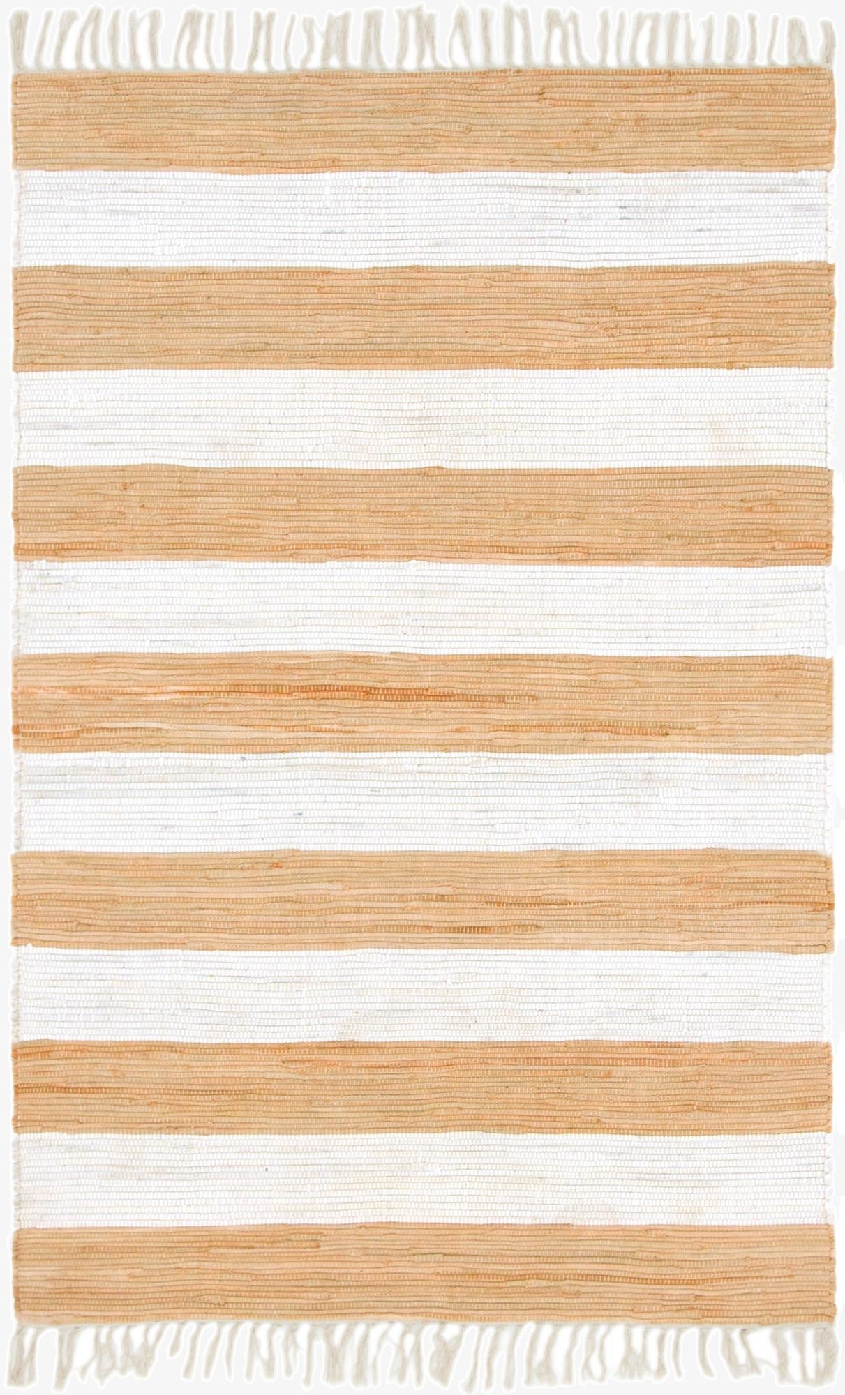 Primary image 4' 1 x 6' 1  Hand Woven Chindi Rag Rug