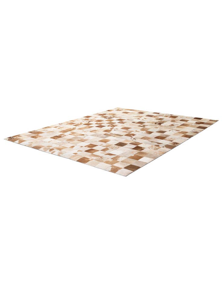Detail image of 8' 2 x 9' 11 Cowhide - Patchwork Rug