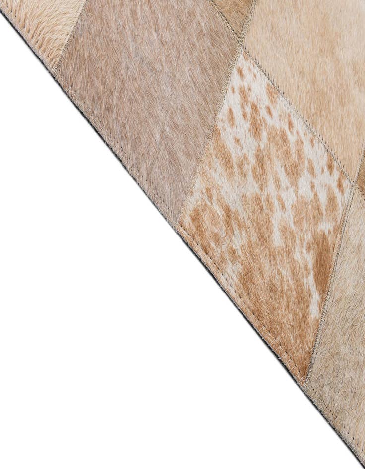 Detail image of 8' 2 x 9' 11 Cowhide - Patchwork Rug