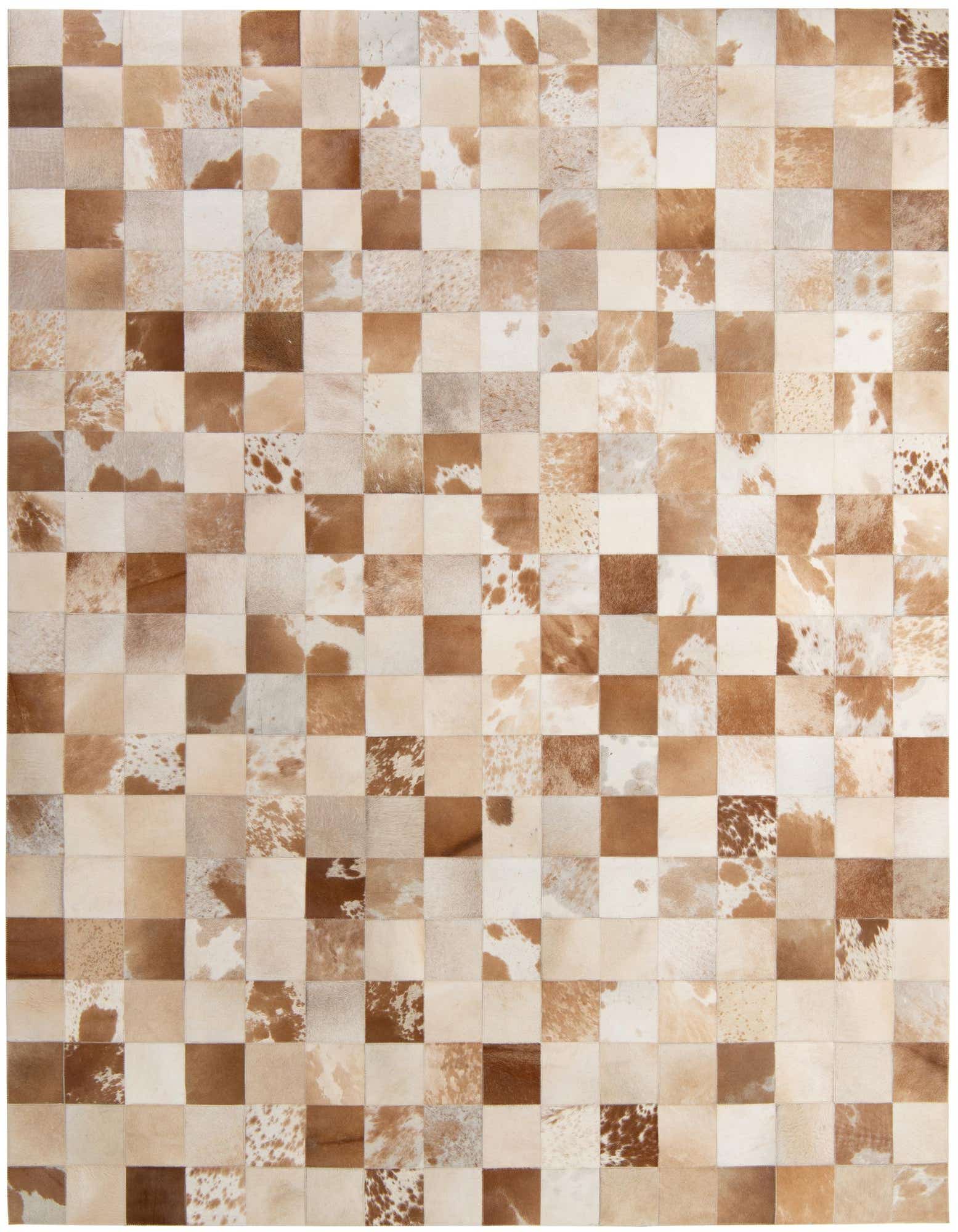 Primary image 8' 2 x 9' 11 Cowhide - Patchwork Rug