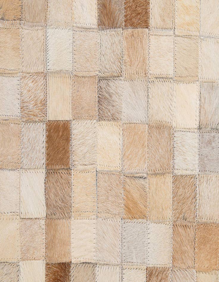 Detail image of 7' 11 x 9' 9 Cowhide - Patchwork Rug