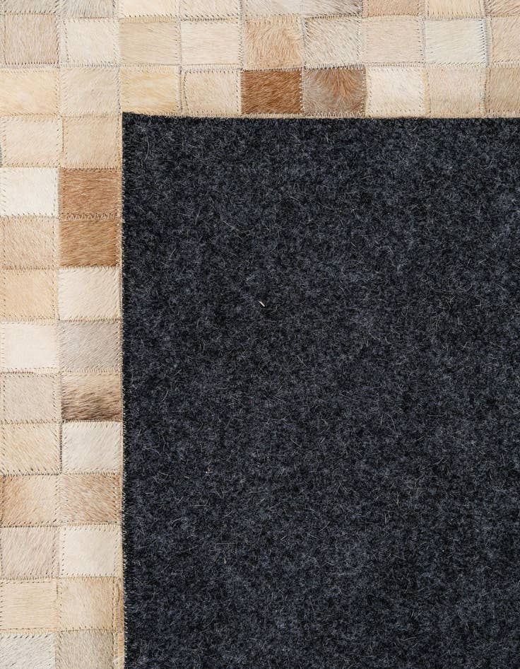 Detail image of 7' 11 x 9' 9 Cowhide - Patchwork Rug