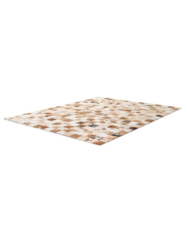 Detail image of 8' 1 x 9' 11 Cowhide - Patchwork Rug