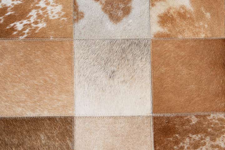 8' 1 x 9' 11 Cowhide - Patchwork Rug