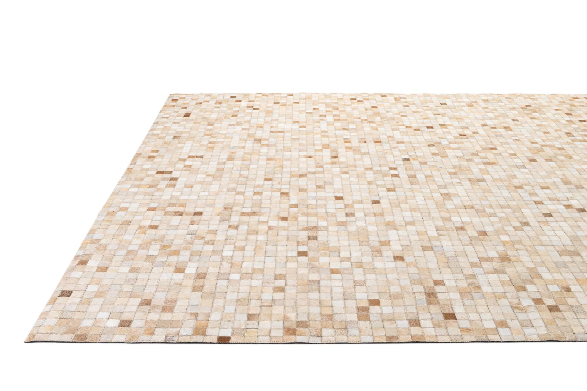 8' 1 x 9' 11 Cowhide - Patchwork Rug