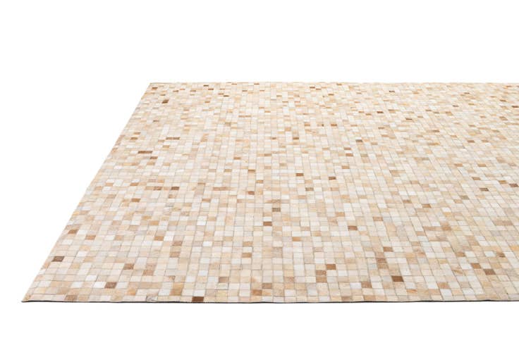 Detail image of 8' 1 x 9' 11 Cowhide - Patchwork Rug