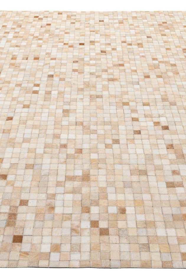 Detail image of 8' 1 x 9' 11 Cowhide - Patchwork Rug
