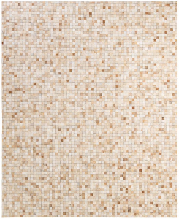 Detail image of 8' 1 x 9' 11 Cowhide - Patchwork Rug