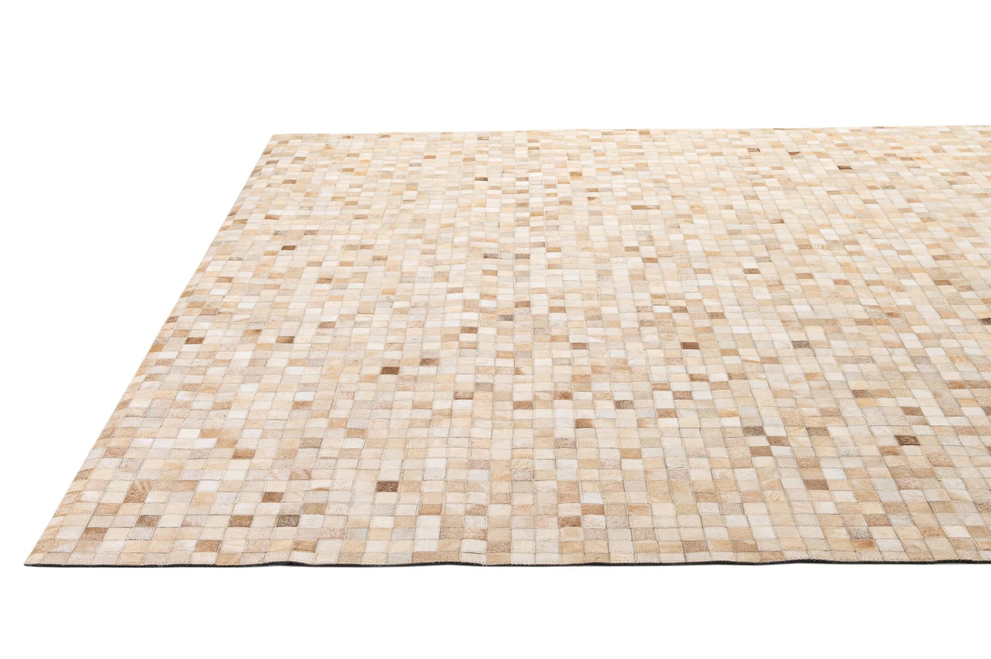 8' 2 x 9' 10 Cowhide - Patchwork Rug
