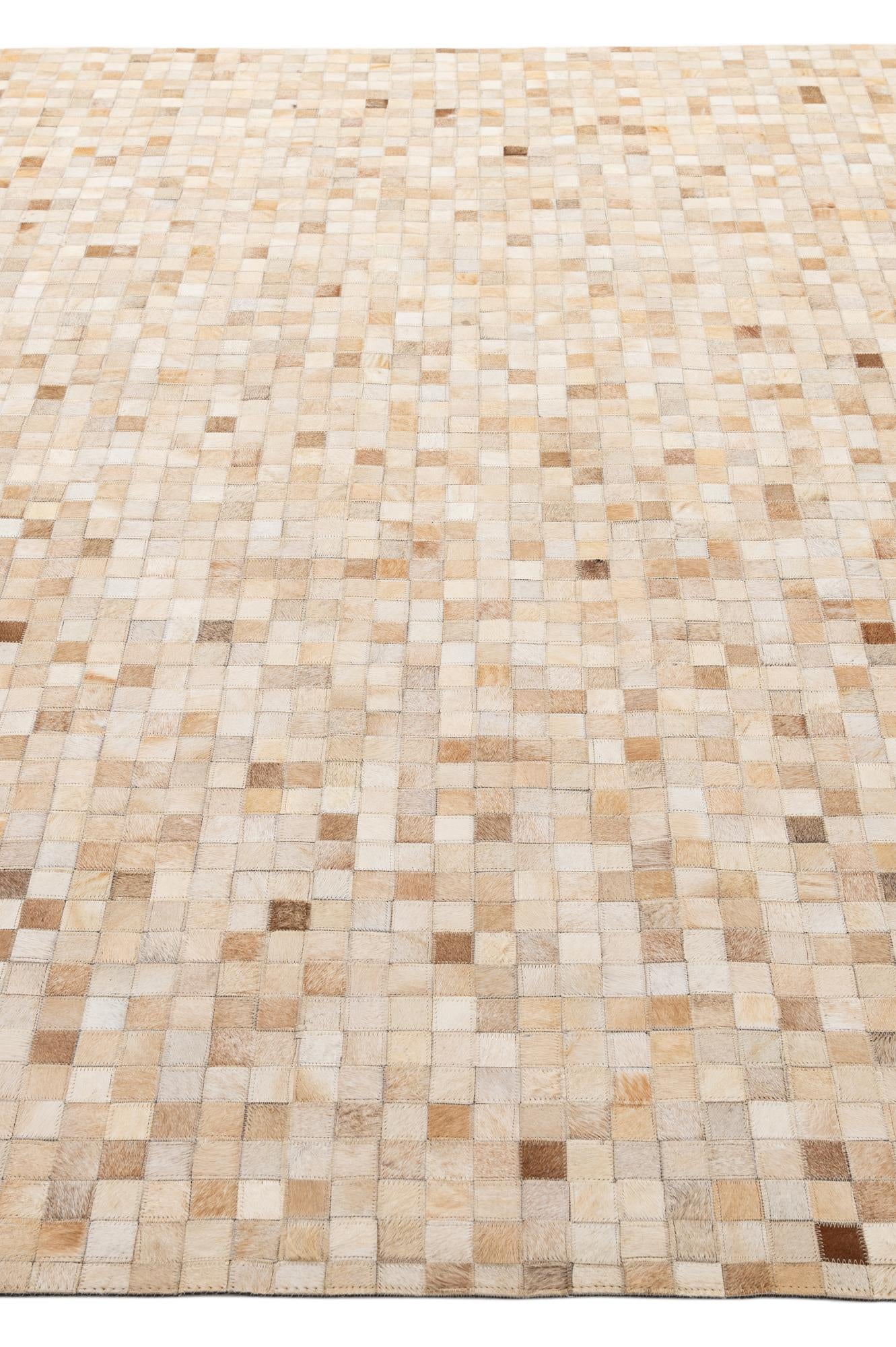 8' 2 x 9' 10 Cowhide - Patchwork Rug