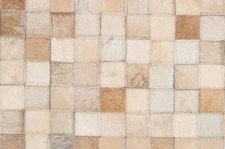 8' 1 x 10' Cowhide - Patchwork Rug