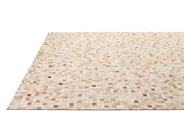 Detail image of 8' 1 x 9' 11 Cowhide - Patchwork Rug