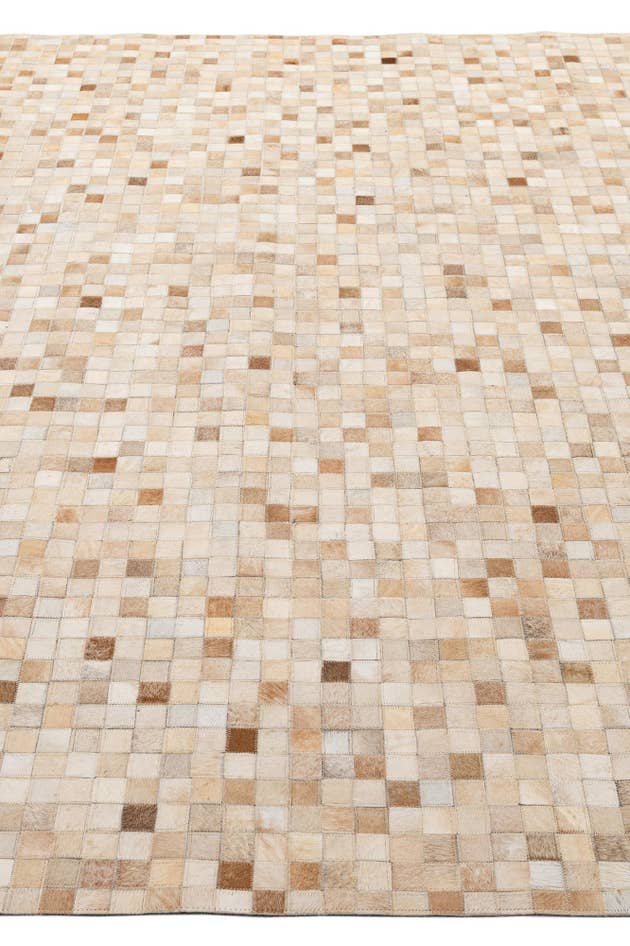 Detail image of 8' 1 x 9' 11 Cowhide - Patchwork Rug