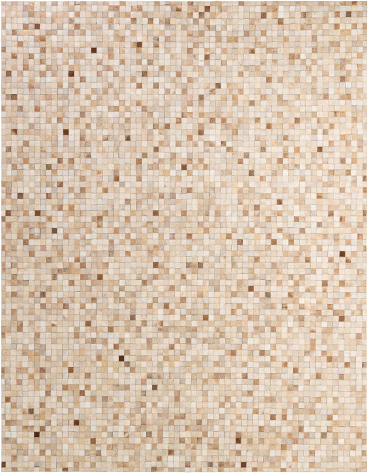 Detail image of 8' 1 x 9' 11 Cowhide - Patchwork Rug